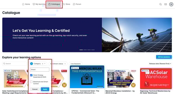 Learnupon-Category-Search